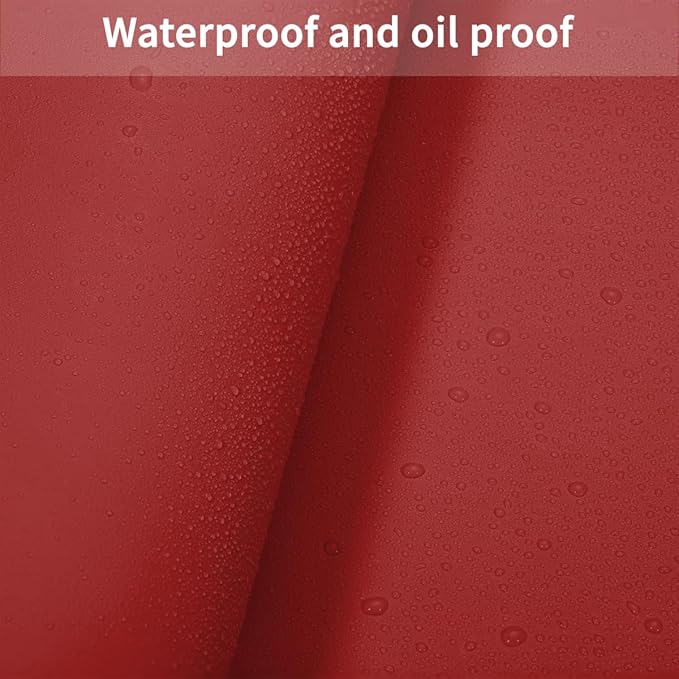 Table Top Protector for Dining Room Table - Can Be Used On Both Sides Waterproof and Easy to Clean Good Flatness Used for Dining Table(Black+Wine Red 44x84)