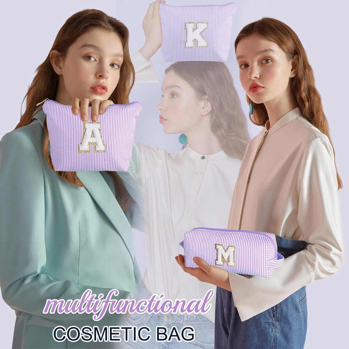 YOOLIFE Daughter Gifts Cosmetic Bag - Make Up Bag for Women - Personalized Bridesmaid Gifts - Travel Size Toiletries