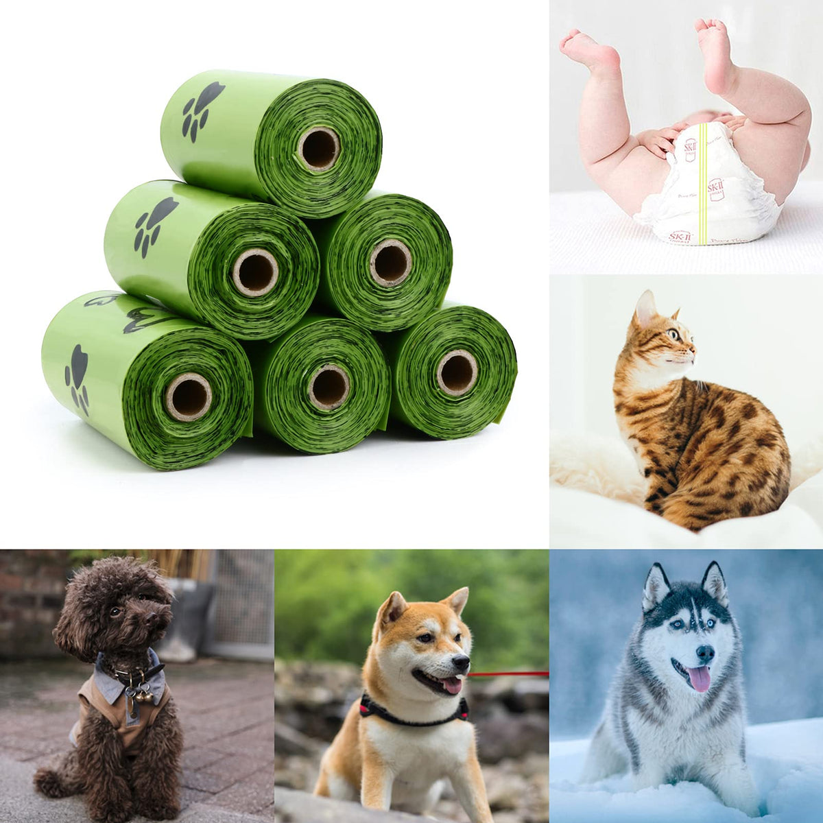 Yingdelai Dog Poop Bag, 540 Counts Biodegradable Dog Waste Bags with 1 Dispenser, Eco-Friendly Leak-Proof Pet Poop Bags for Doggy | Scented