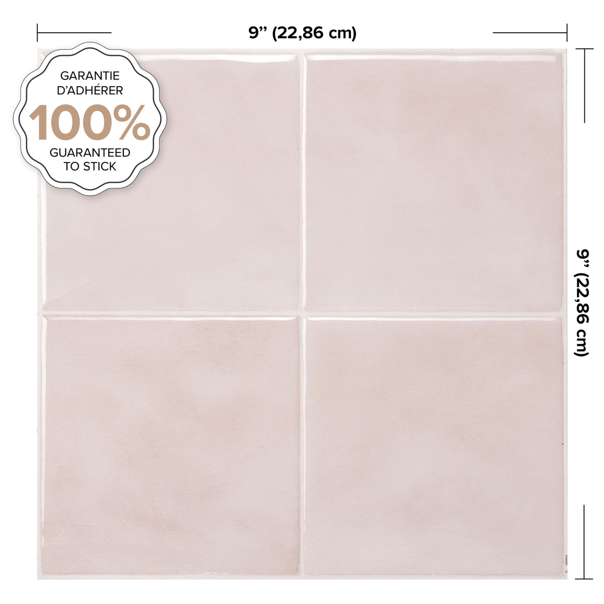 SMART TILES Peel and Stick Backsplash - 5 Sheets of 9" x 9" - 3D Adhesive Peel and Stick Tile Backsplash for Kitchen, Bathroom, Wall Tile, Temera