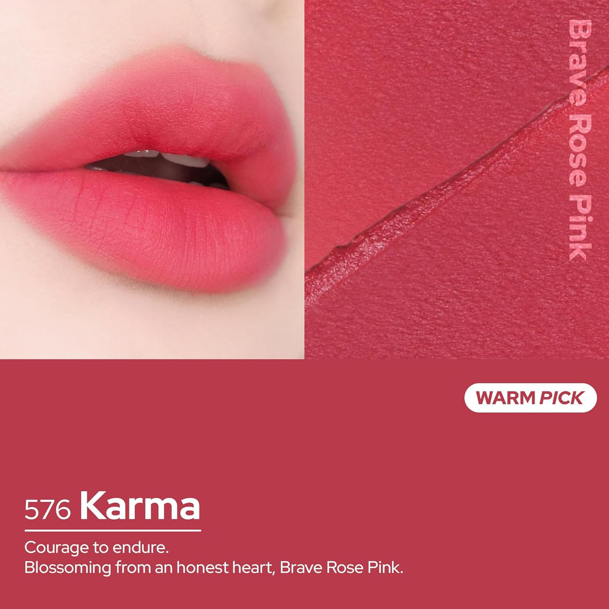 Unseen Blur Lip Tint Long-Lasting Stain, Blendable 3.2g (Karma, 3.2)
