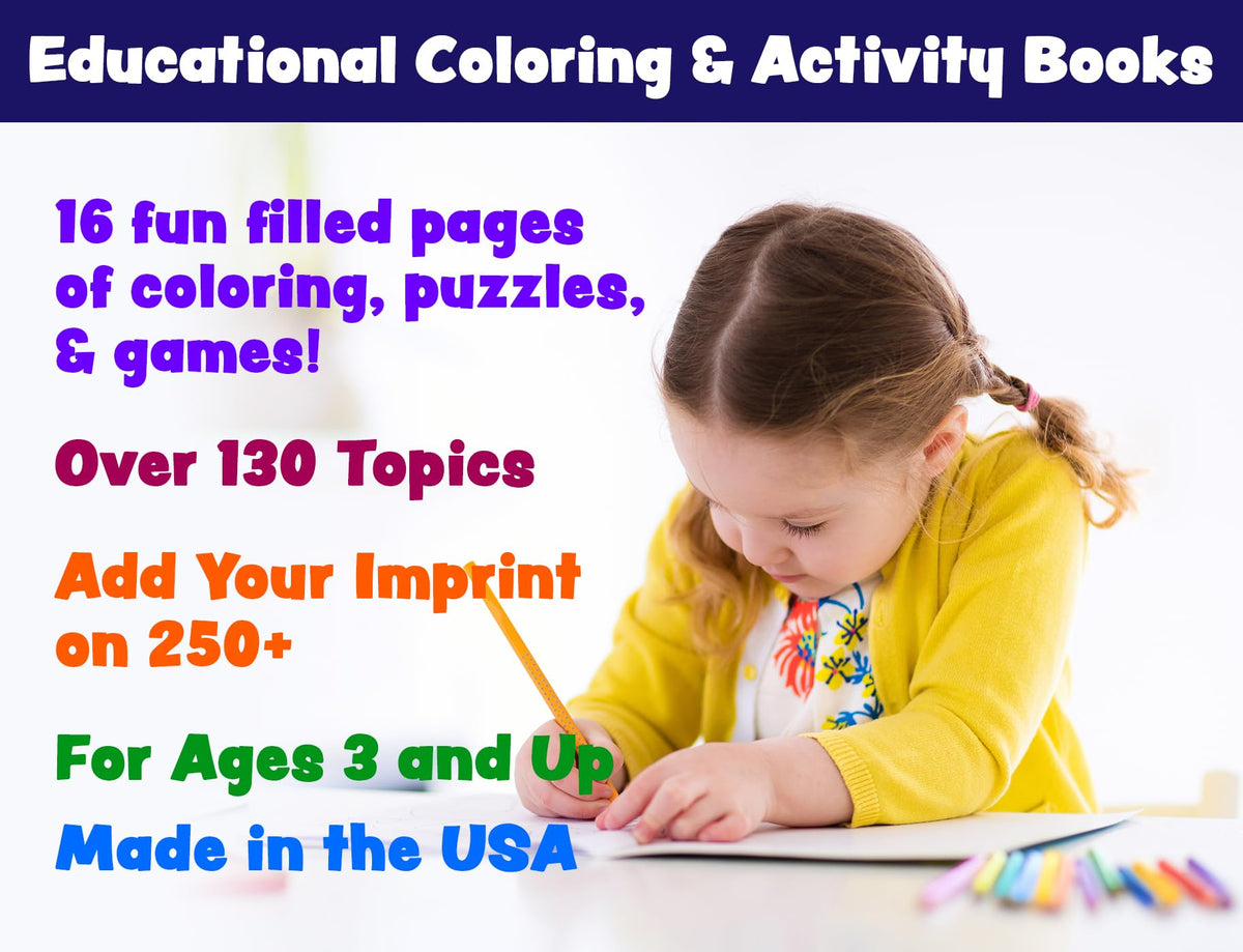 ZOCO – Fire Safety Coloring & Activity Books for Kids (50 Bulk Pack, Without Crayons) – Fire Prevention Week, National Night Out Educational Materials & Firefighter Party Supplies