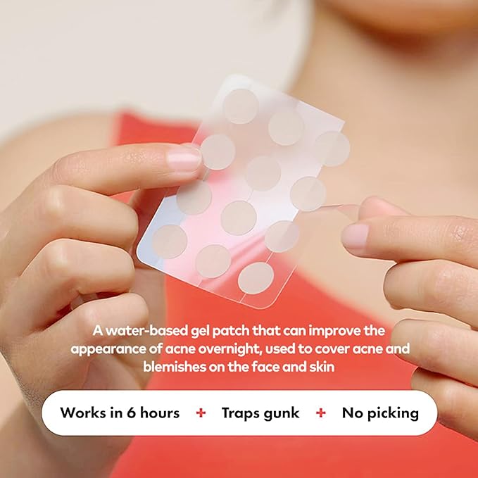 Hydrocolloid Acne Spot Patch for Face – Fast-Acting, Invisible, Healing & Protective, 72 Count