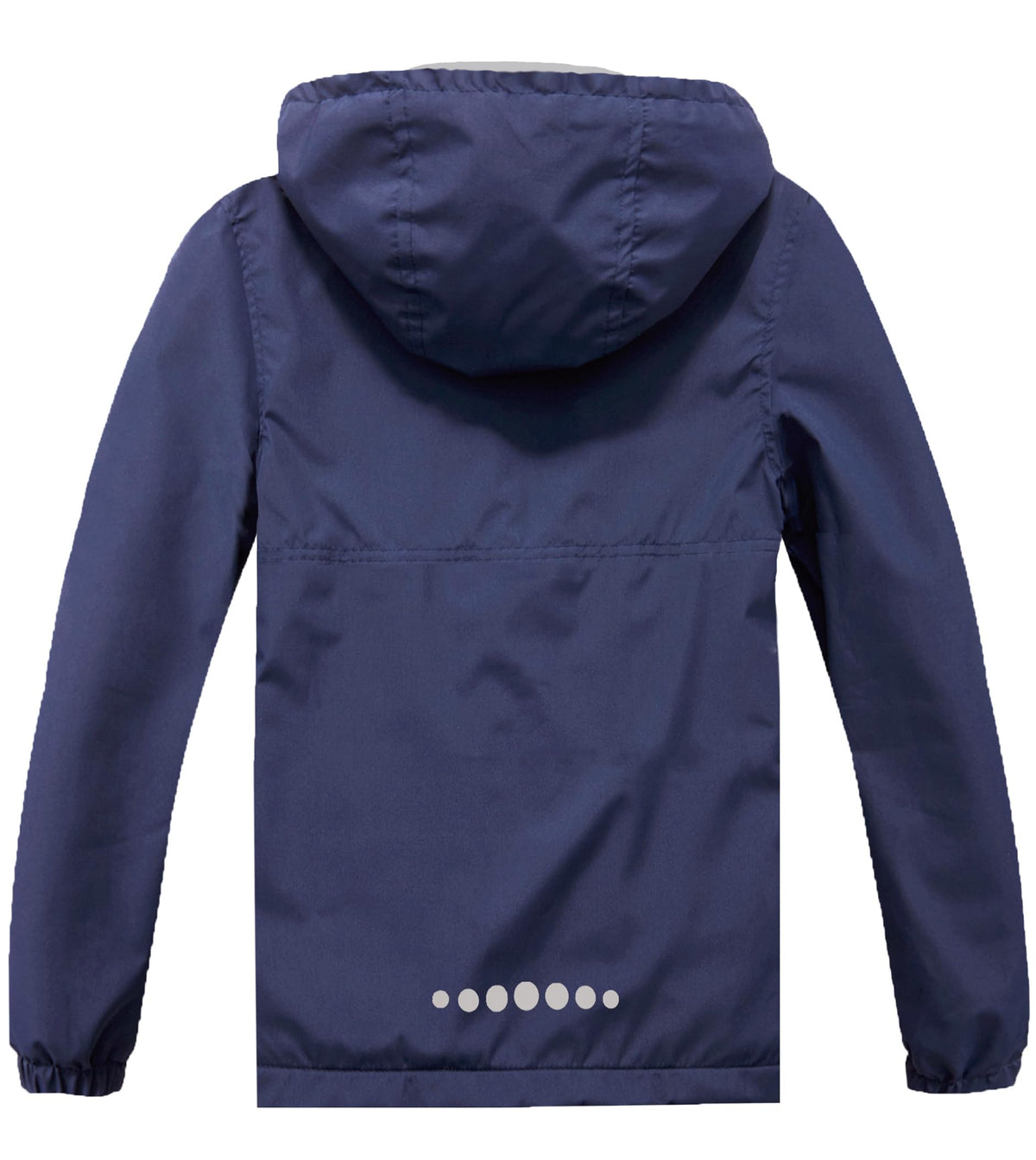KFRRZC Boys Rain Jackets Waterproof Hooded fleece Raincoats Lightweight Windbreakers for Kids(Navy,8-9)