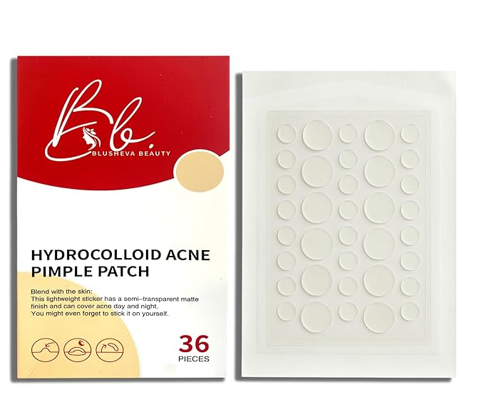 Hydrocolloid Acne Spot Patch for Face – Fast-Acting, Invisible, Healing & Protective, 36 Count