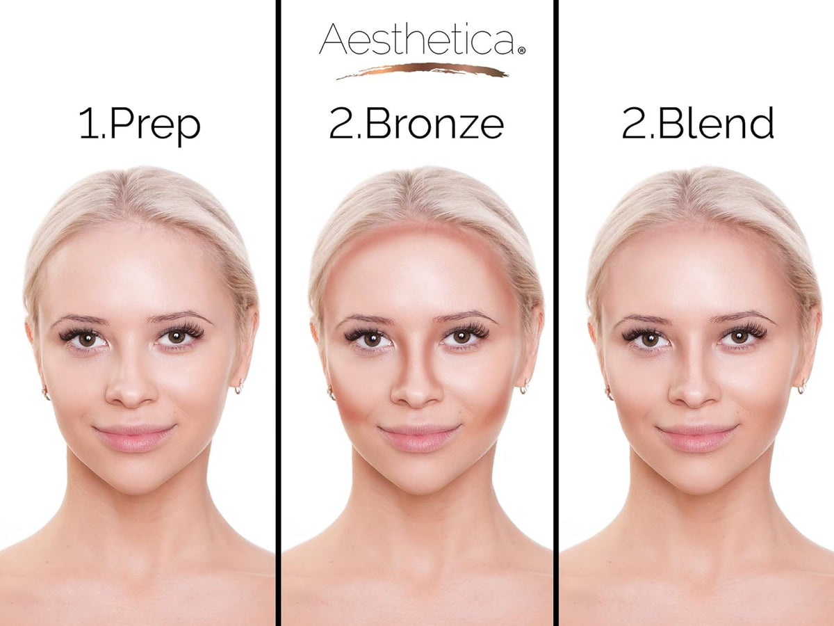 Aesthetica Sunset- Matte Bronzing Powder Makeup Contouring Powder - Vegan & Cruelty Free