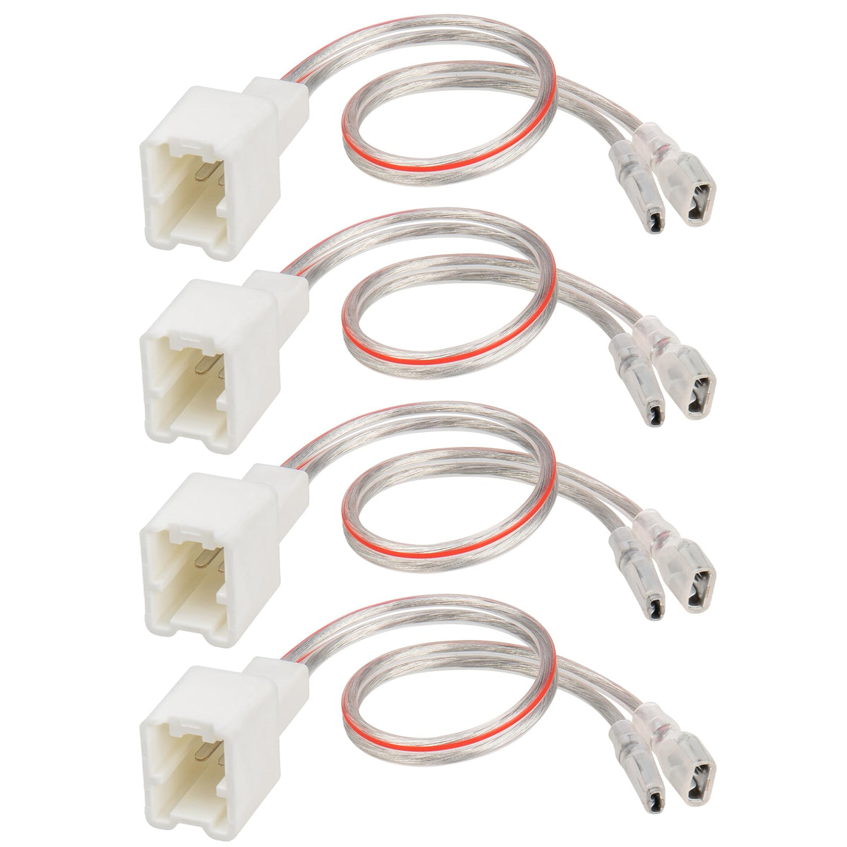 RED WOLF Car Door Speaker Wiring Harness Adapter Connector Plug Compatible with Nissan sentra Altima Rogue 2004-2019, Infiniti 2006-2018 Model 4PCS