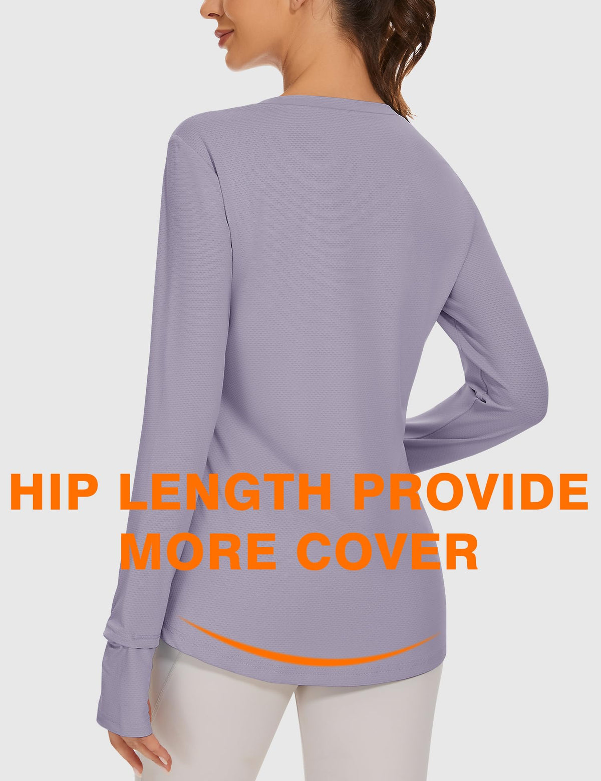 Blingfit Sun Shirts for Women UPF 50+ Women's Sports T-Shirt Long Sleeve Shirt Workout Tops Crew Neck Athletic Casual Running Yoga Fitness T-Shirts