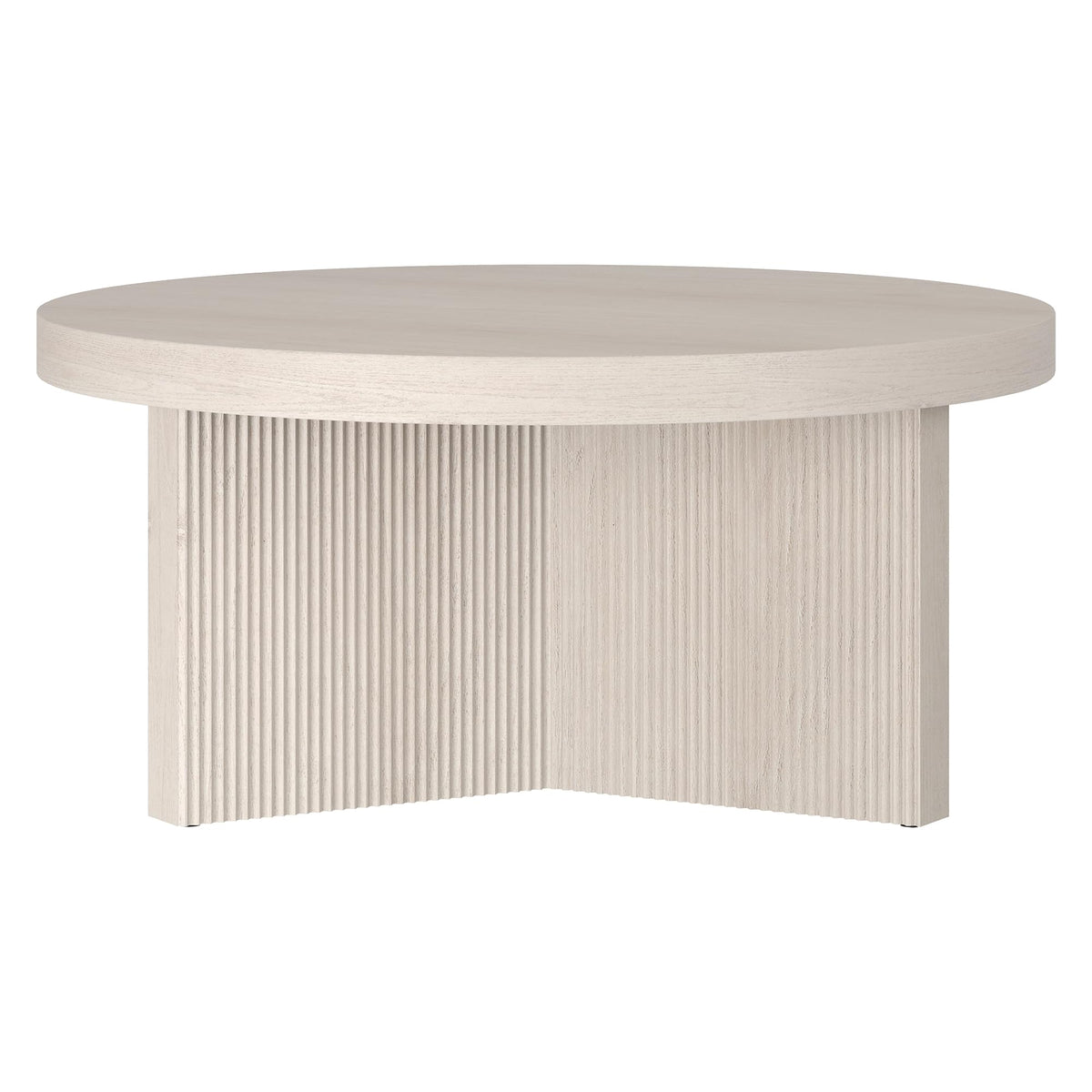 Henn&Hart Holm Coffee Table, 32" Wide, White
