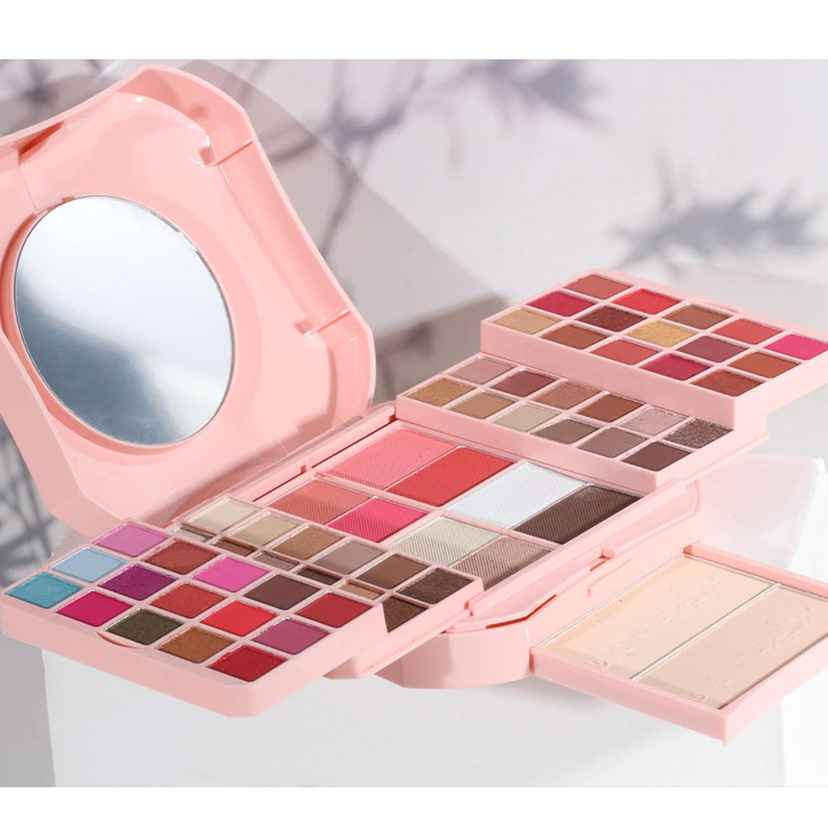 Makeup Eyeshadow Palettes,64 Colors Protable Multifunction Blush Highlighter Contour Palettes with Matte Shimmer Pearl Makeup Effect for Daily Party Makeup - High Pigment Waterproof #6