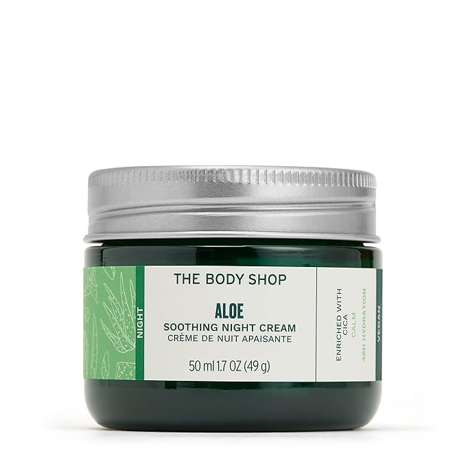 The Body Shop Aloe Vera Night Cream, For Sensitive Skin, Vegan, 50ml