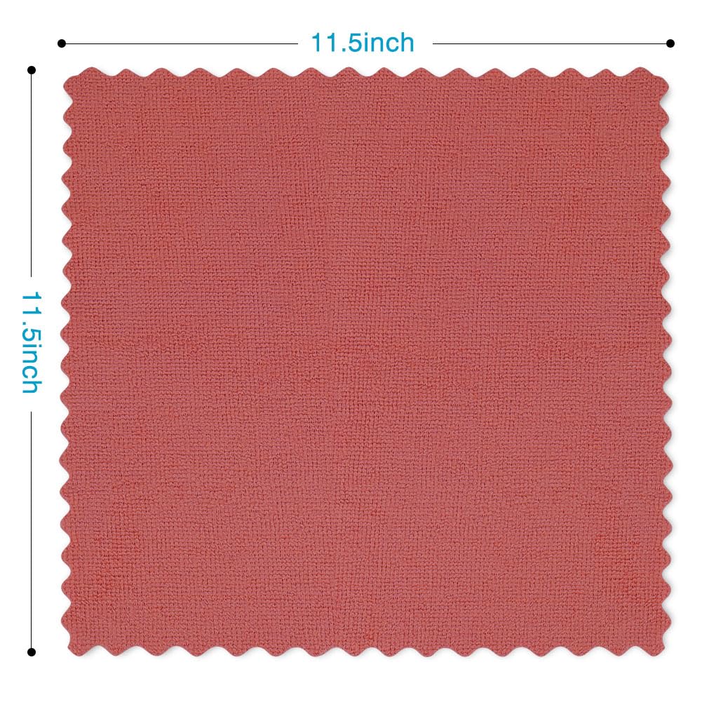 Orighty Cleaning Cloths Bulk, 200 Pack Shop Rags Reusable, Multi-Purpose Shop Towels for Cars, Microfiber Cleaning Rags for Automotive, Mechanic, Kitchen, Lint Free Towels 11.5’’ x 11.5’’, Red