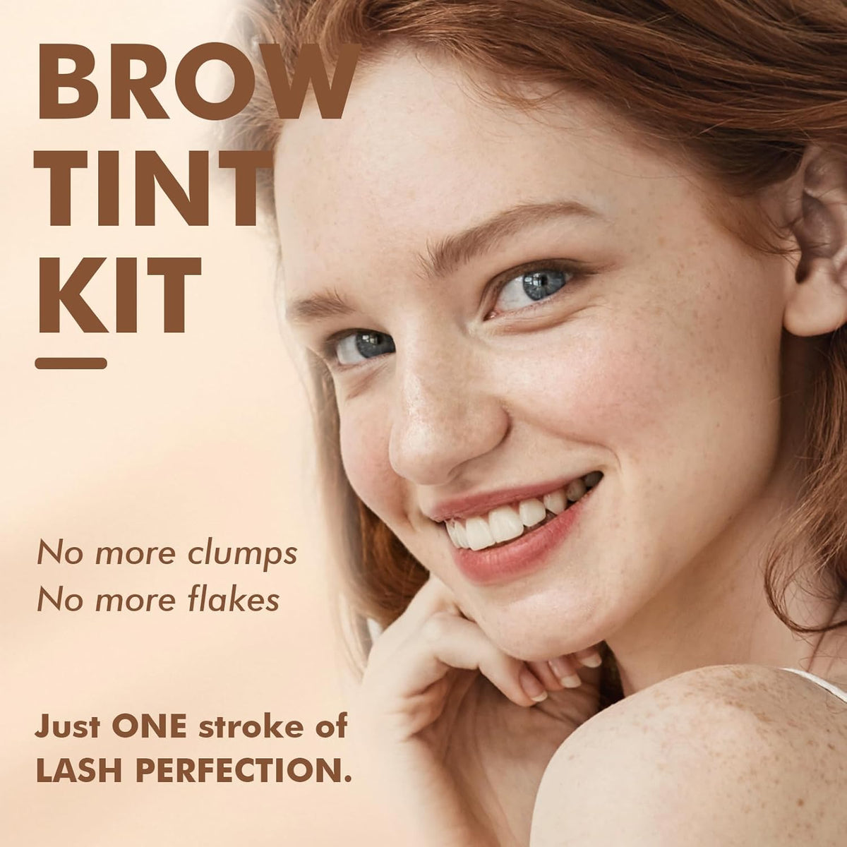 Lash Color Kit Light Brown Lasting for 4 Weeks Professional Eyelash & Eyebrow Color Kit with Natural Looking Safe Ingredients Easy to Use for Salon & Home