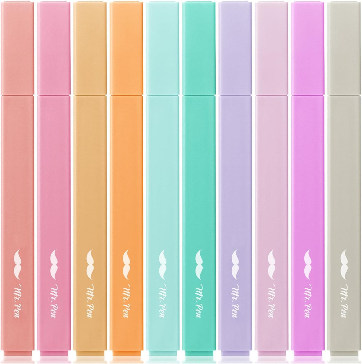 Mr. Pen- Aesthetic Highlighters, 10 Pack, Chisel Tip, Candy Colors, Cute Highlighters Assorted Colors, Cute Highlighters for School Highlighters, Highlighter Set, Pastel Highlighters