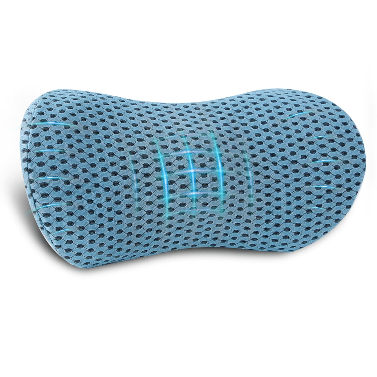 Lumbar Pillow, Memory Foam Lumbar Support Pillow for Office Chair and Car Seat, Ergonomic Streamline Back Pillow for Lower Back Pain Relief, Back Support Pillow for Sitting, Driving, Traveling