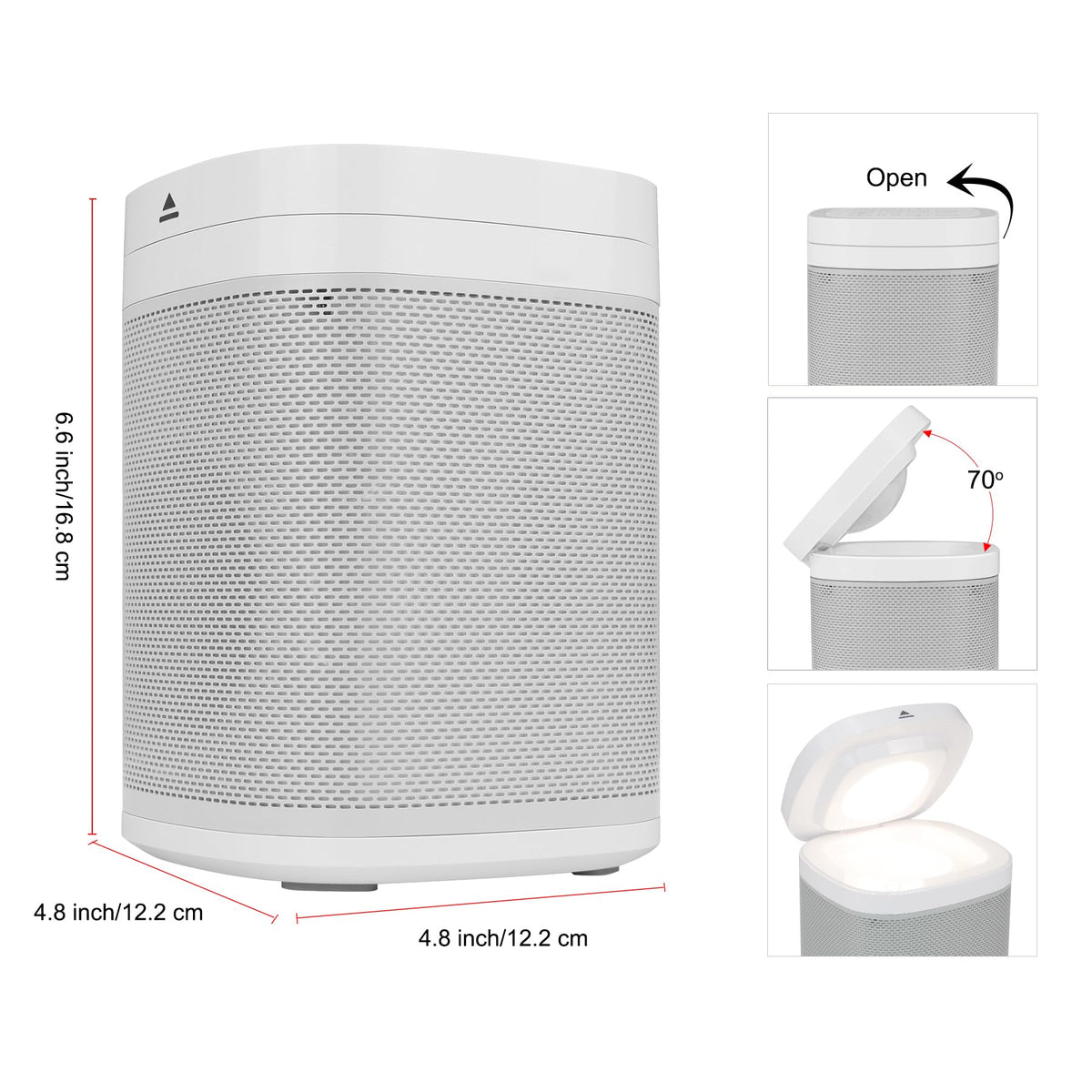 LUXSWAY White Noise Sound Machine with Night Light, 70 Non-looping Sounds, Rechargeable Sleep Sound Machine, Bluetooth Speaker for Party Camping, Sleep Aid for Baby Adults Privacy Nursery & Gifts