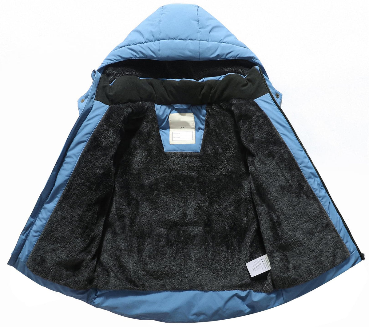 BYLESIN Kids Boy's Winter Coat Fleece Lined Waterproof Jacket Puffy Cotton Coat Thick Hooded Down Outdoor Coats