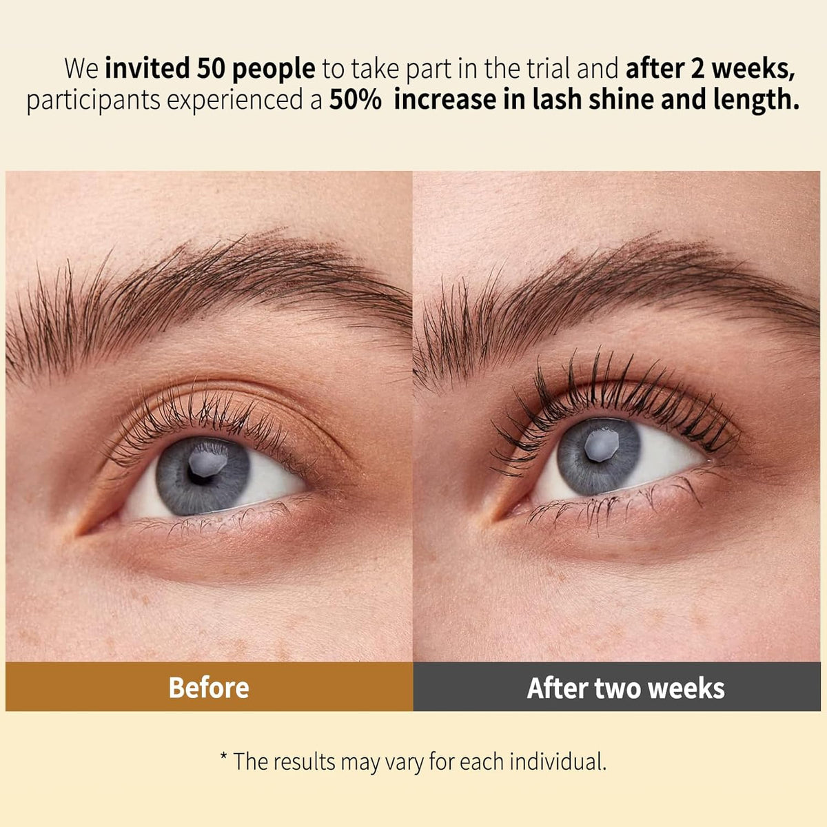 Eyelash Growth Serum for Thicker, Longer, Natural Lashes – Grow Luscious, Natural Lashes with Advanced Enhancer | Vegan & Cruelty-Free Treatment