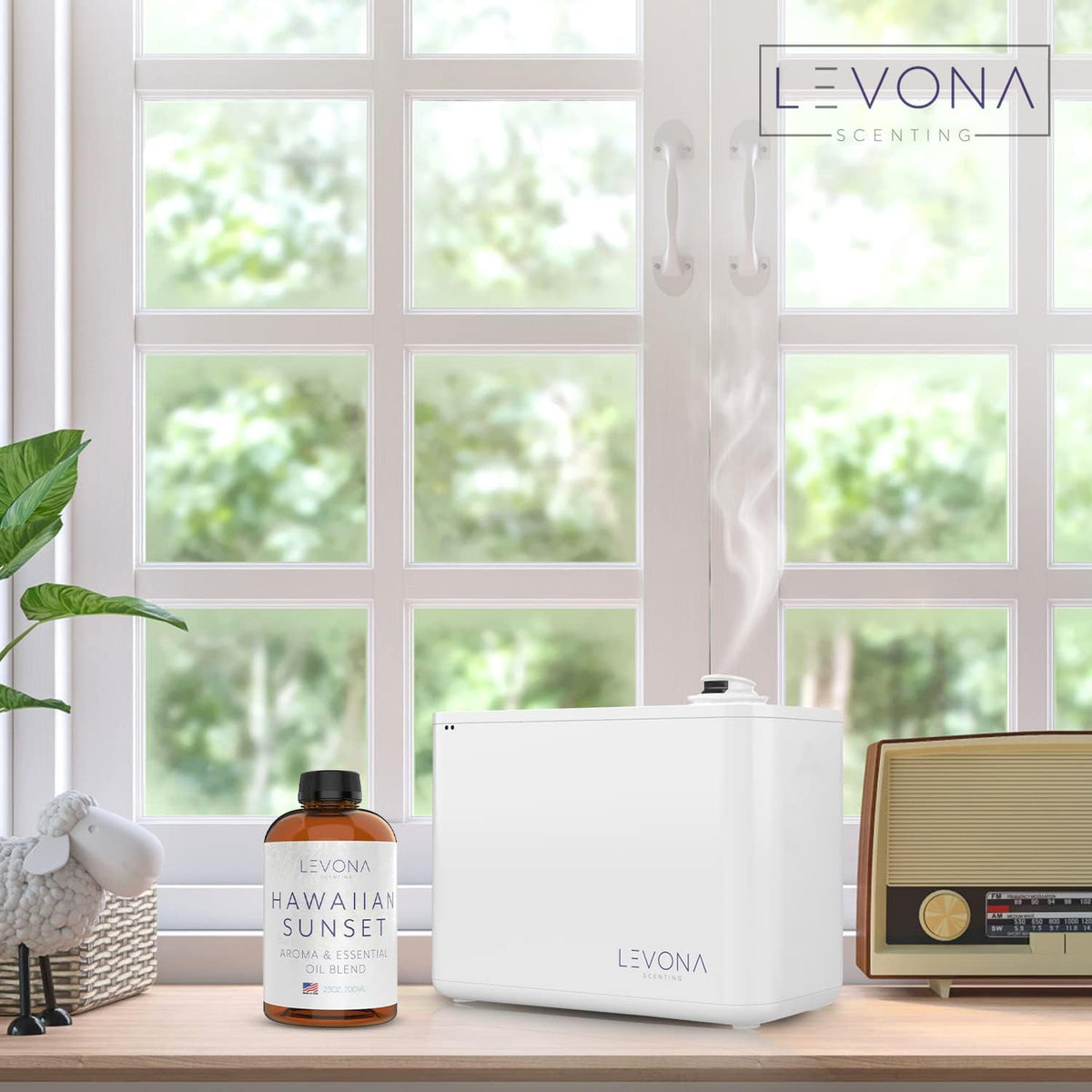 Levona Scent Essential Oils For Diffusers For Home Luxury Scents - Hawaiian Sunset Aroma Oil - Fragrance Oil With Mandarin Citrus + Dash Of Peppermint Essential Oil - 700Ml Oil Diffuser Essential Oils