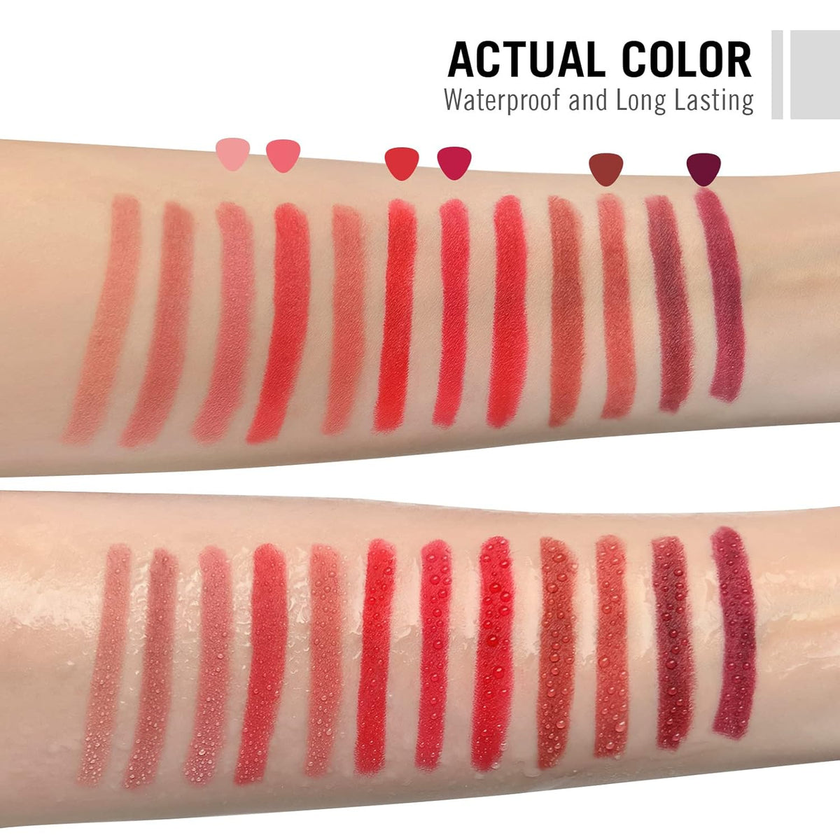6 Colors Matte Lipstick Lip Liner Pencil Set Double End Matte Lipgloss Lipliner Set Waterproof Lip Gloss Non-Stick Cup Long Lasting Cosmetics Lip Stick Professional Lip Makeup Kit