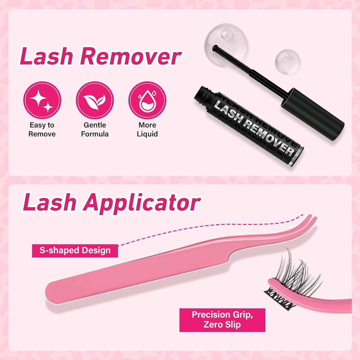 PROLASHBEAUTY Manga Lash Clusters Kit Anime Lash Clusters Volume Fairy Ultra-Thin Band Spike Lashes with Lash Bond and Seal Applictor Remover (Anime,10-16mix)