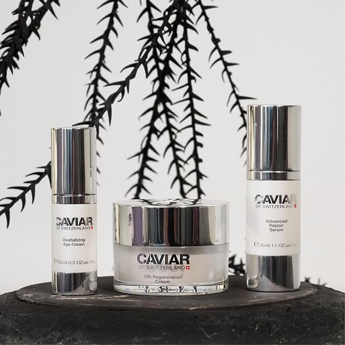 Caviar Face Moisturizer Regenerate Cream - Anti Aging Cream for Aging Spots, Facial Treatment with Hyaluronic Acid & Resveratrol, Facial Moisturizer for Any Type of Skin | (1.6 Oz) (Beauty Box)