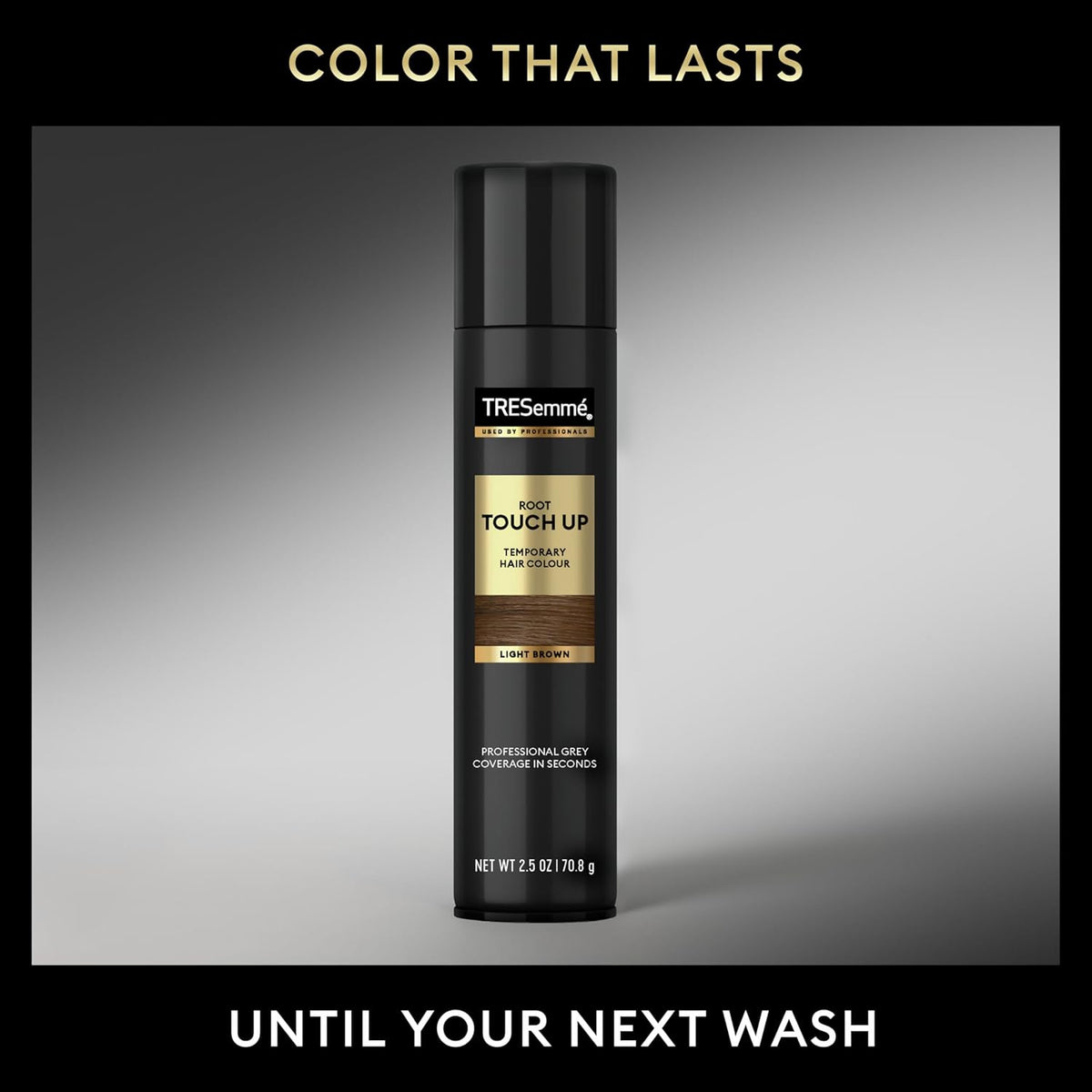 TRESemmé Root Touch-Up, Temporary Hair Color, Light Brown Hair Ammonia-free, Peroxide-free Root Cover Up Spray 2.5 oz
