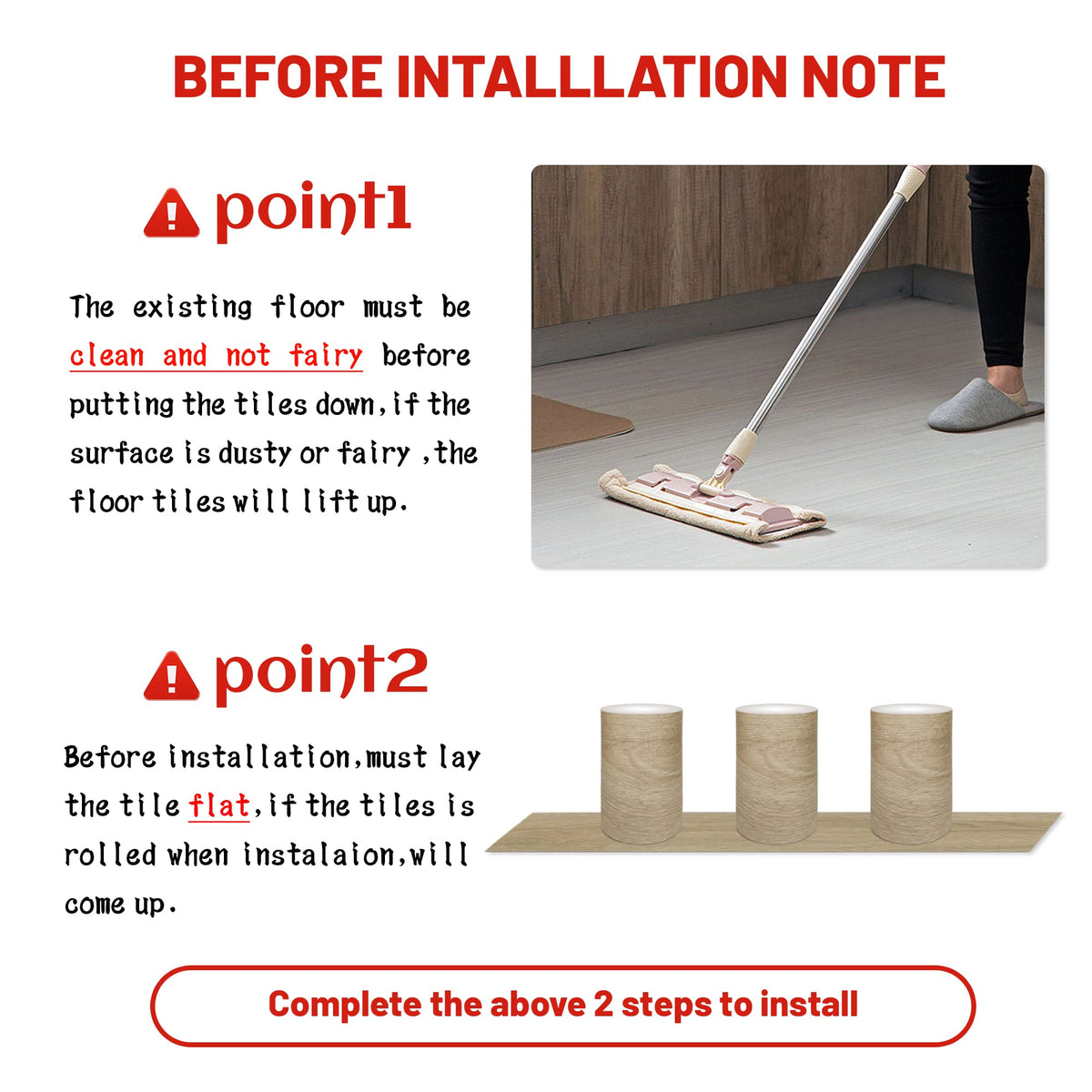 Waterproof Peel and Stick Floor Tile, 36 Pack 54 Sq.Ft（NO Sticky Residue Left） Wood Plank Vinyl Tile Stickers, Self-Adhesive DIY Flooring Tiles for Bedroom, Living Room, Bathroom （36" x 6"，Dustgray）