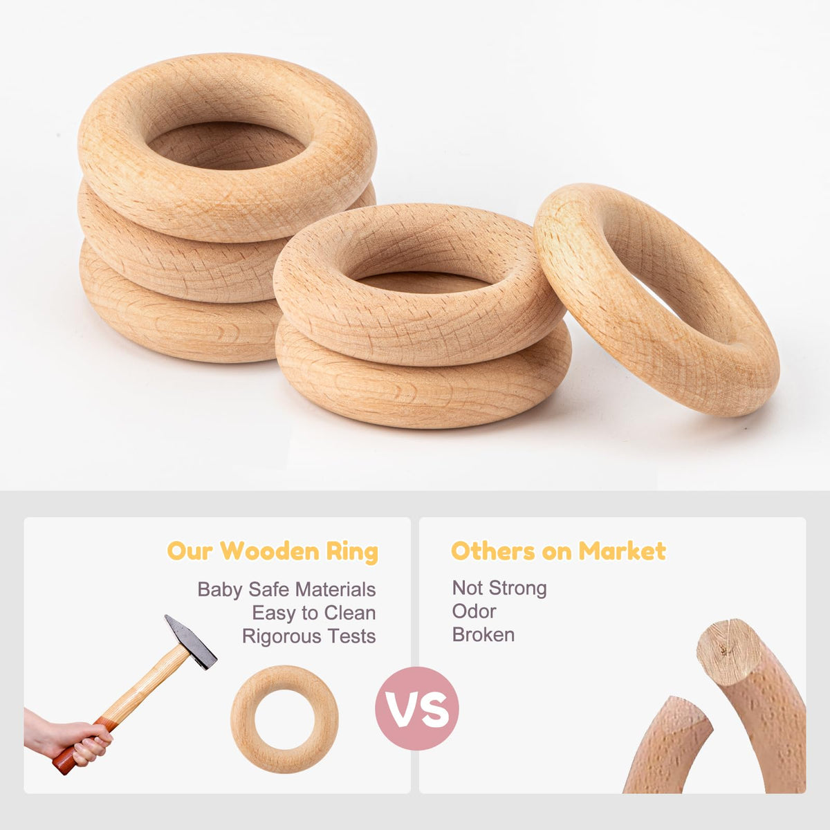 Baby Teething Toys for 0-6 6-12 Months, BPA Free Teether Sensory Toys for Babies 0 3 6 9 12 18 Months, Newborn Infant Toys Gifts for 1 One Year Old Baby Boys Girls