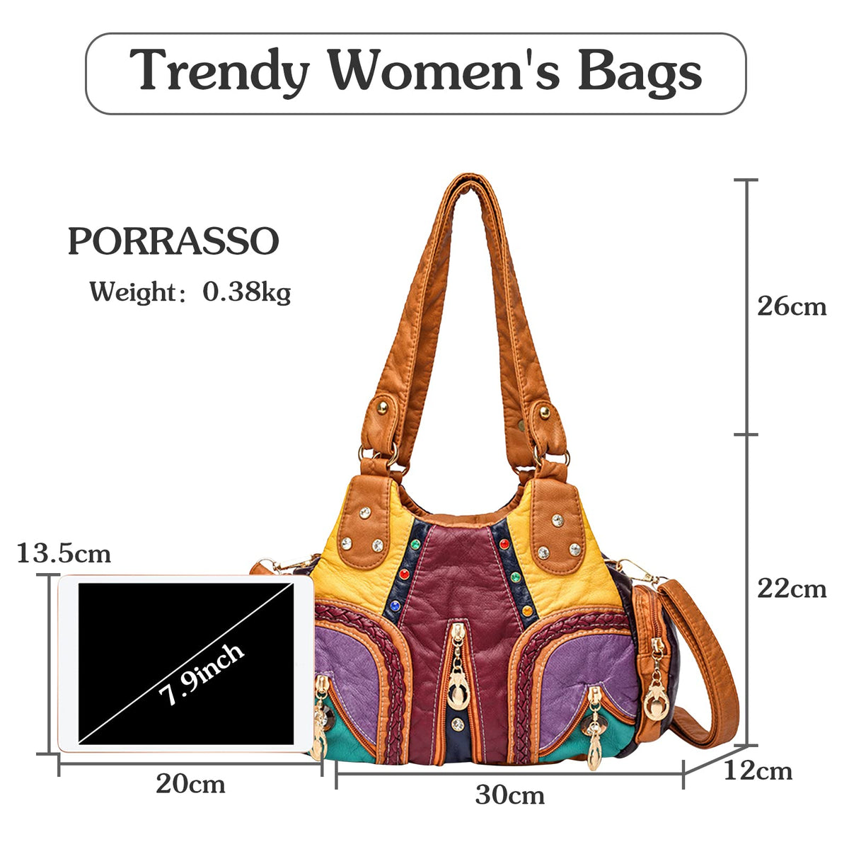 PORRASSO Stylish, Multicolored