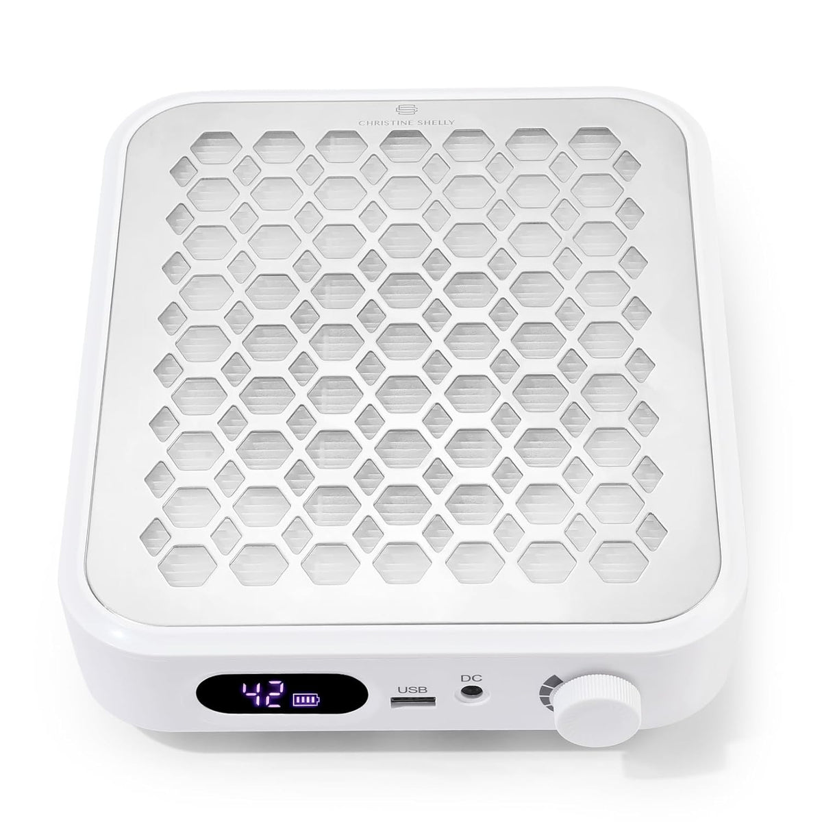 Nail Dust Collector, Rechargeable Dust Collector Nail Tech, Powerful Vacuum Fan Vent Dust Collector Extractor Dust Suction Machine for Acrylic Nails Polishing, Nail Salon&Home