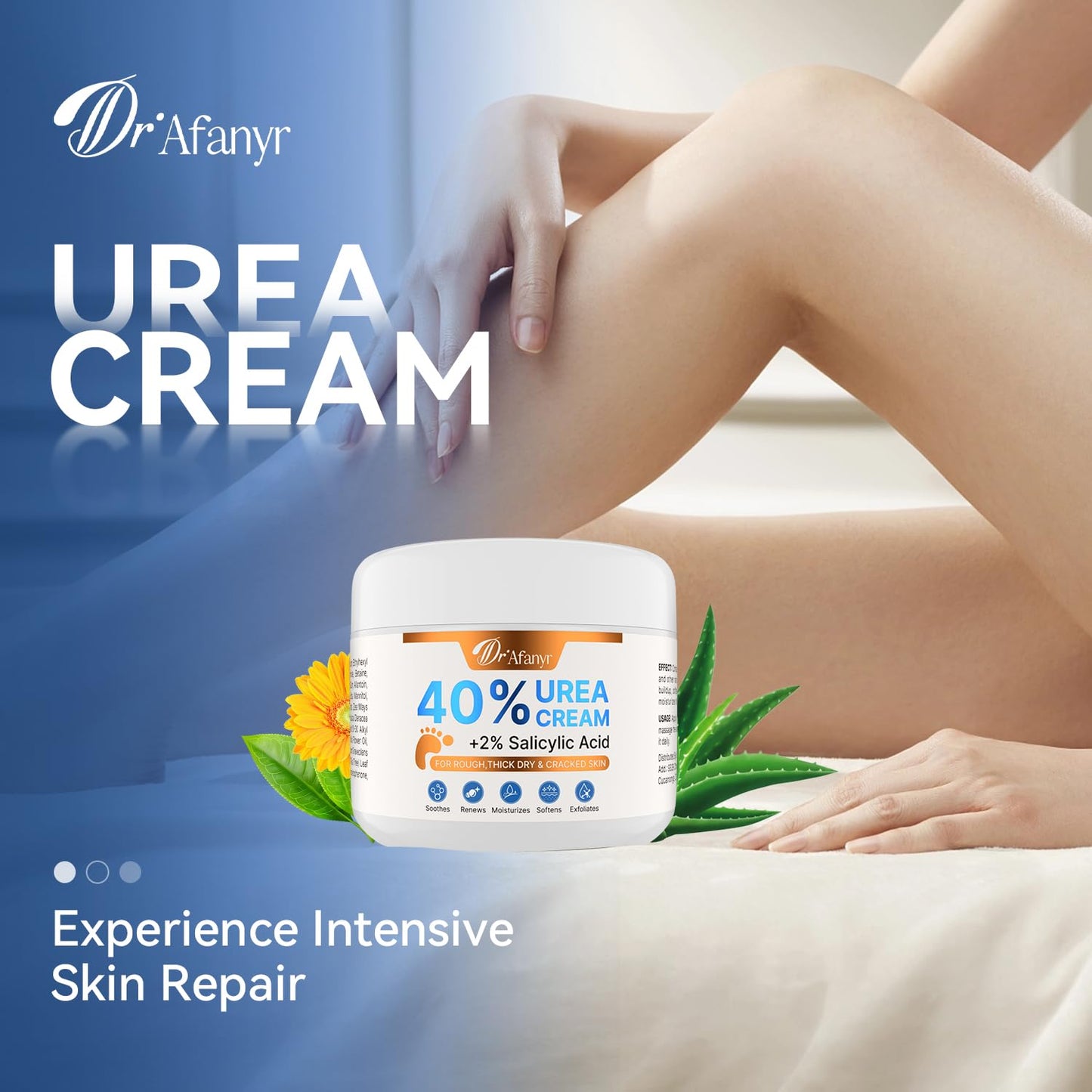 40% Urea Cream for Feet – Foot Cream for Dry Cracked Rough Heels, Urea 40 percent Foot Lotion for Moisturizing Skin, with 2% Salicylic Acid for Callus Remover & Repair (5.29oz)