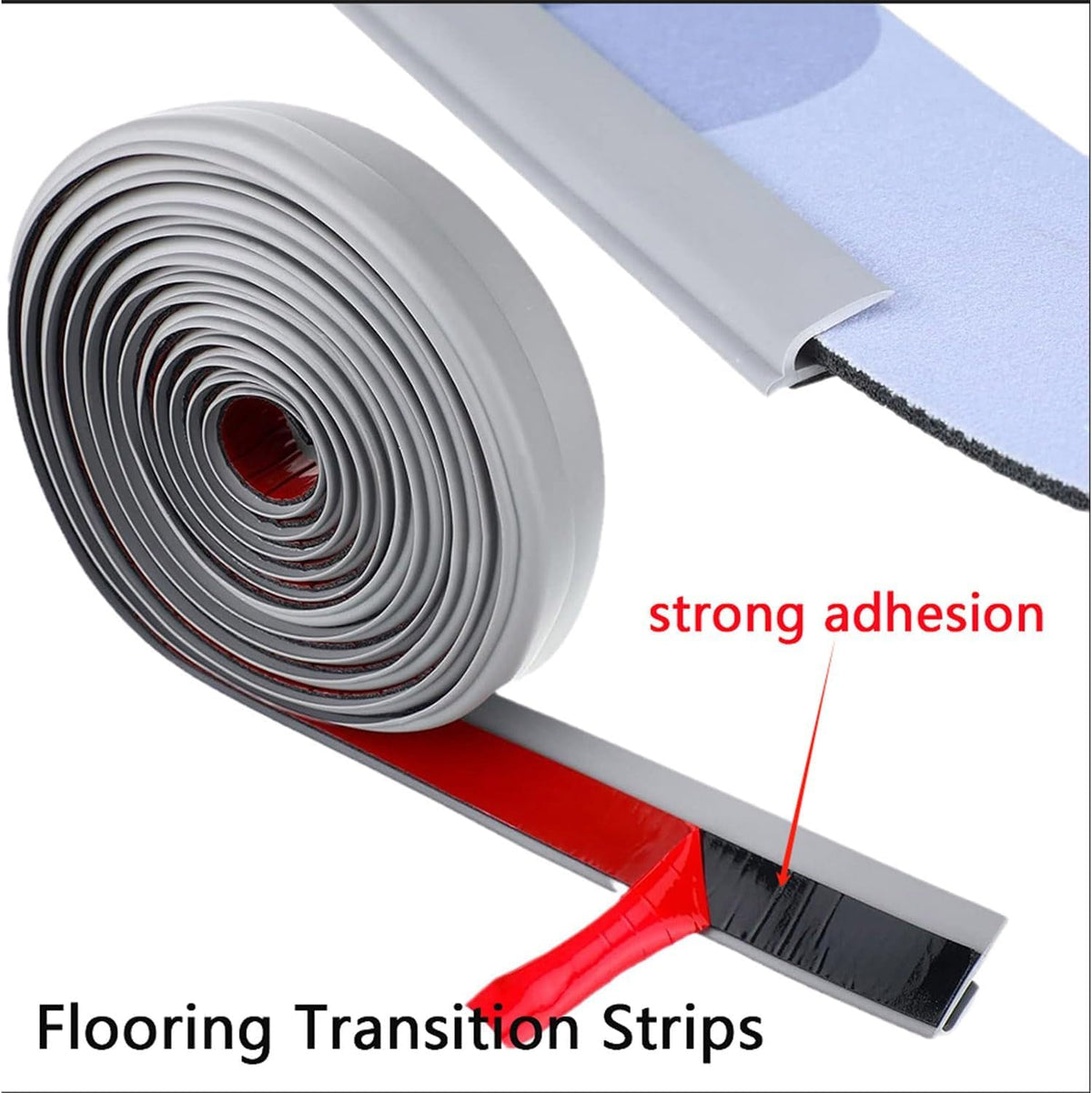 LeongLzt Floor Transition Strip Self-Adhesive Carpet Transition Strip, Flexible Carpet Edge Trim Carpet to Tile Transition Strip Rug Edge Transition Strip