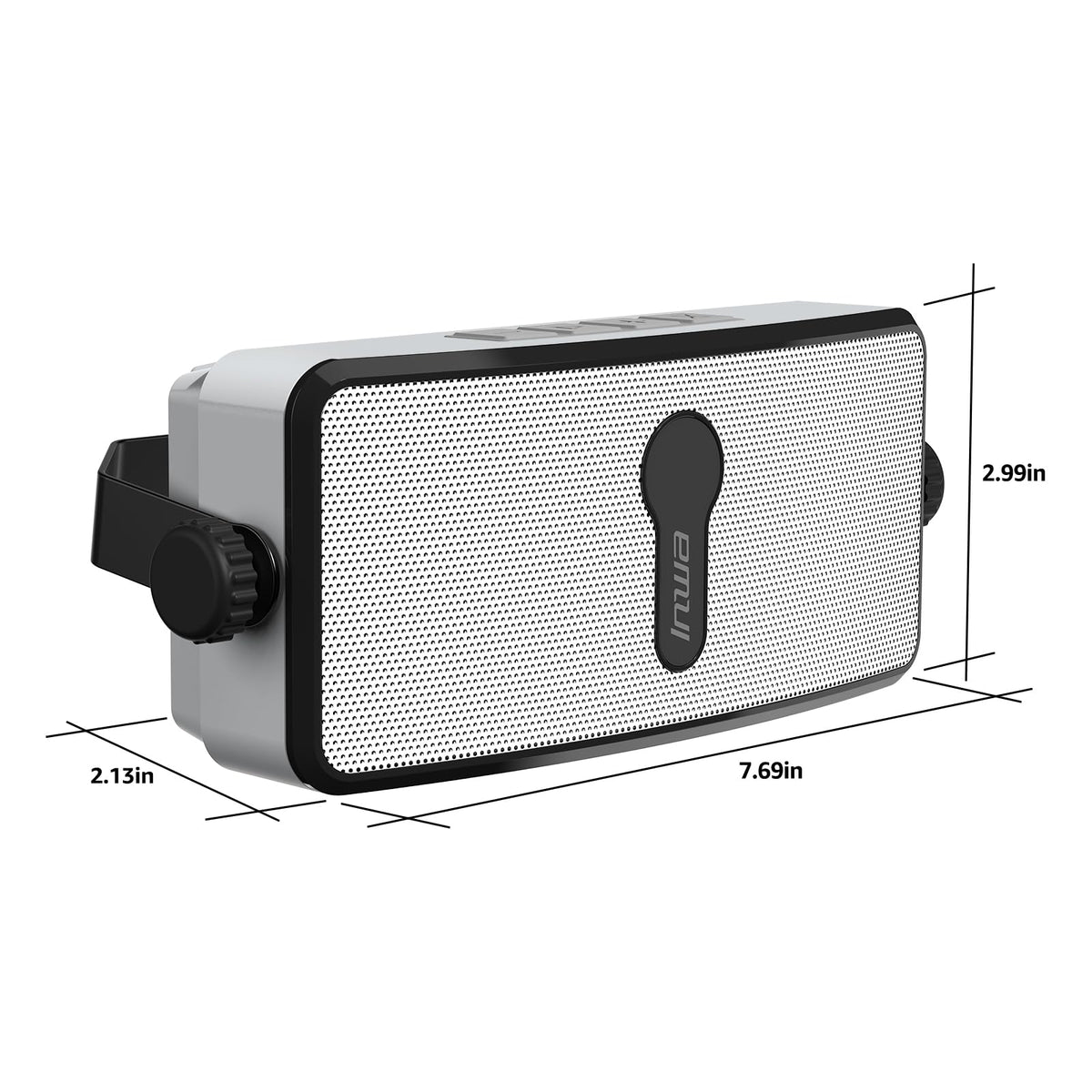 Inwa Bluetooth Outdoor Speaker, IPX5 Waterproof Wall Mount Speaker, Wireless Sync Up to 100 Speakers, Connect Seamlessly to Phone, Computer, Echo Dot, Suitable for Patio, Porch, Gazebo, Garage, 2 PCS
