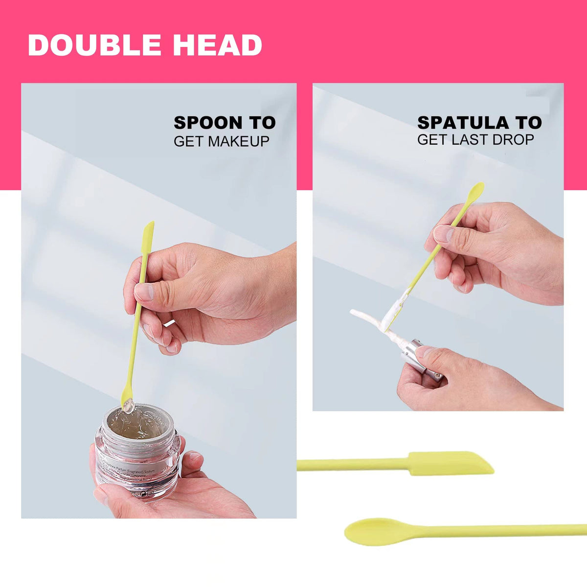 Tapeernix Beauty Spatula, 4 Pcs Small Spatula Mini Spatula for Cosmetics Lotion Makeup Spatula, Every Drop Tiny Spatula for Makeup and Kitchen Jar, Wax Waxing Body Hair Removal spatula