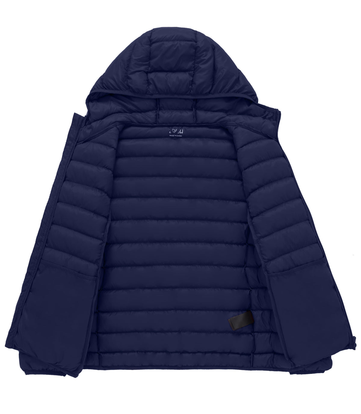 ZSHOW Women's Puffer Coat Lightweight Packable Padded Winter Jacket (Navy,X-Large)