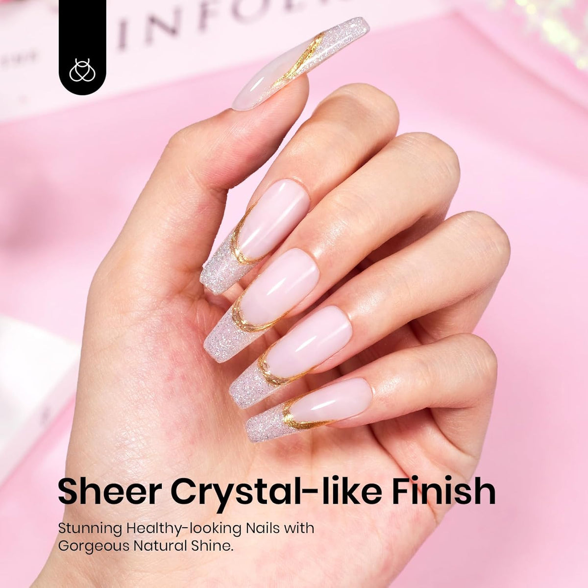 Beetles Nude Gel Nail Polish - 15ml Nude Purple Jelly Gel Polish Neutral Nail Polish Nail Concealer Sheer Translucent Effect Soak Off UV French Nail Art Manicure Salon DIY Gifts for Women