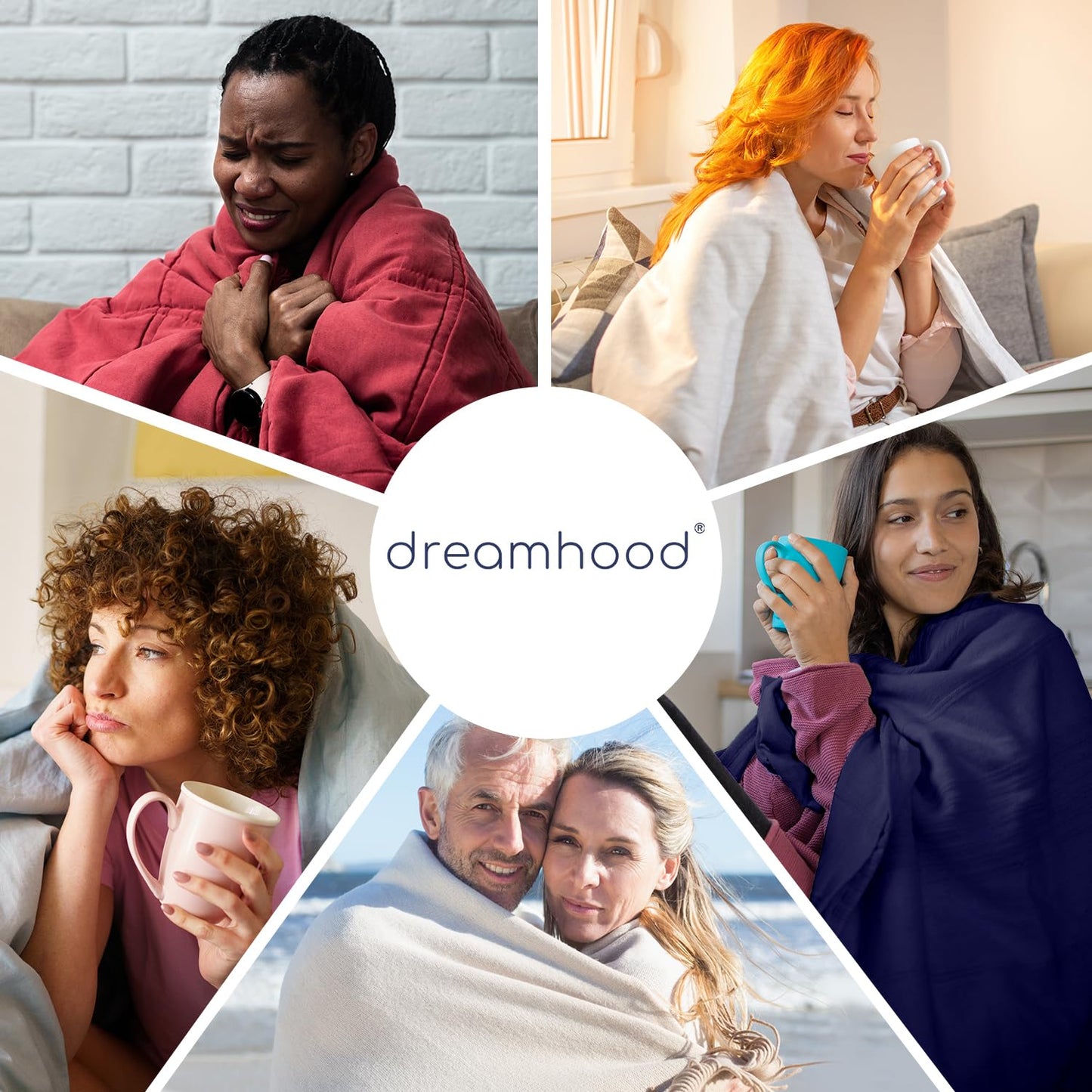 Dreamhood Down Throw Blanket Lightweight Throw Blanket Feather Down Fiber Throw for Couch, Soft Breathable Microfiber Fabric Small for Indoor and Outdoor Use, 50"X70", Sea Blue