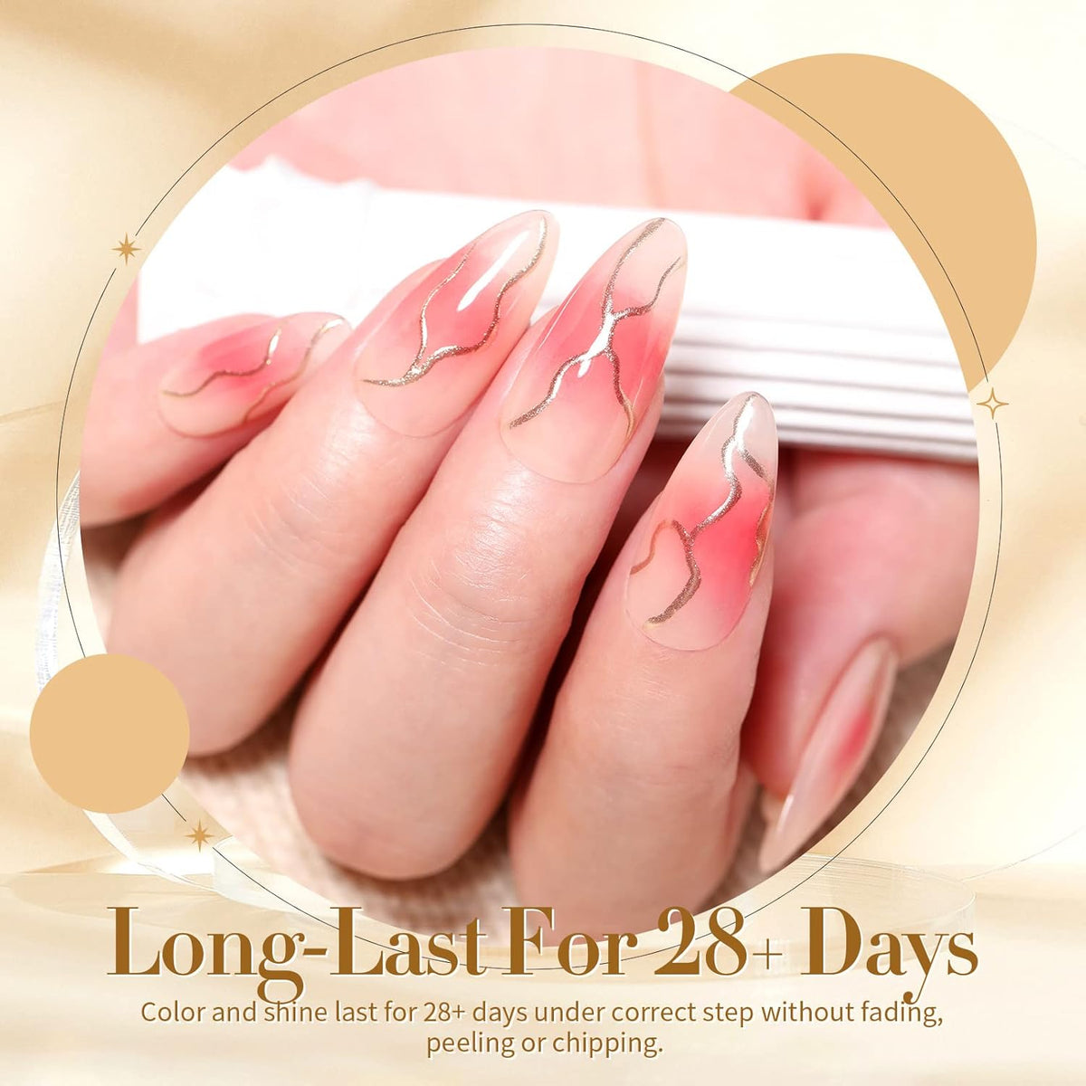 Born Pretty Jelly Gel Nail Polish Nude Set Crystal Transparent Translucent Sheer Clear 6 Colors Gift Collection Manicure Kit