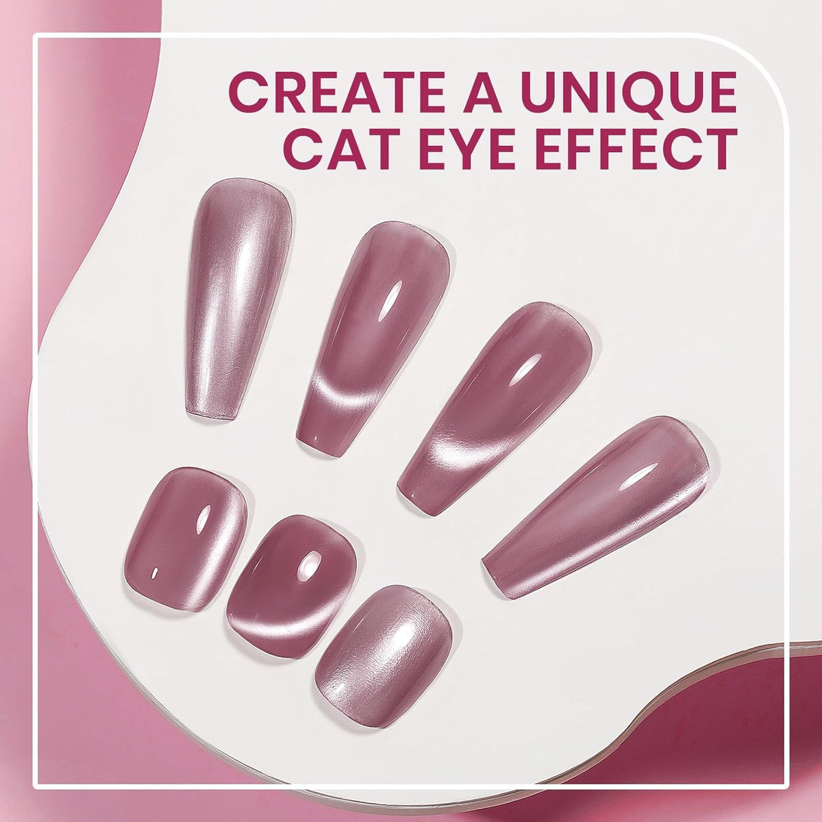 Quick Dry Cat Eye Nail Polish Non Gel Fast Air Dry Glitter Magntic Nail Polish Cats Eye Toe Fingernail Air Drying Fast Lacquer Manicure Gift For Women Girls 16ml, 0.54fl oz