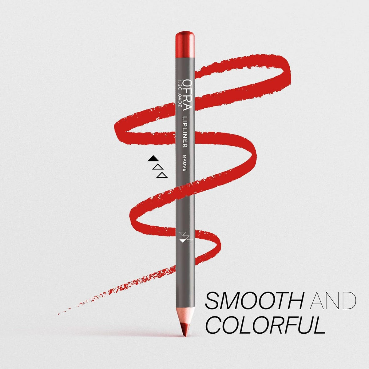 Ofra Lipliner Pencil - Mauve | High-Pigment Lipliner for Defining & Shaping Lips | Smooth, Precise Application | Long-Lasting Wear Lipliners | 0.04oz