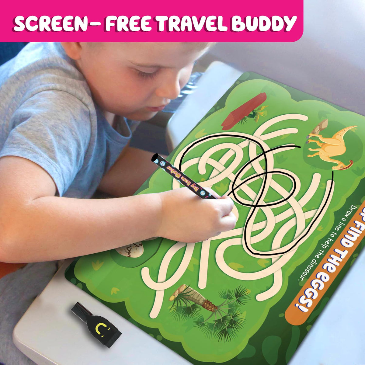 Funcils Search and Find for Kids & Toddlers - Preschool Learning Activity Book, Art and Craft Supplies, Seek Find Games, Birthday Gifts for Girls & Boys, Educational Toys for Ages 3, 4, 5, 6 Year Old