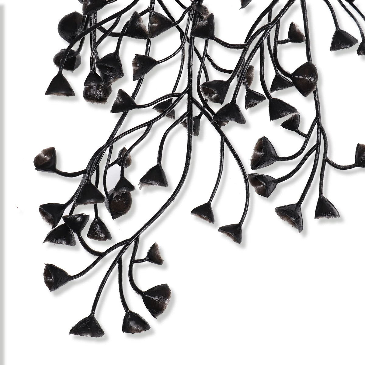 RECUTMS Artificial Hanging Plants Indoor 4 Pcs Artificial Ferns Plants Large Faux Hanging Plant Wall Plants Fake Ivy Room Fall Home Garden Wedding Halloween Party Indoor Outdoor Decor(Black)