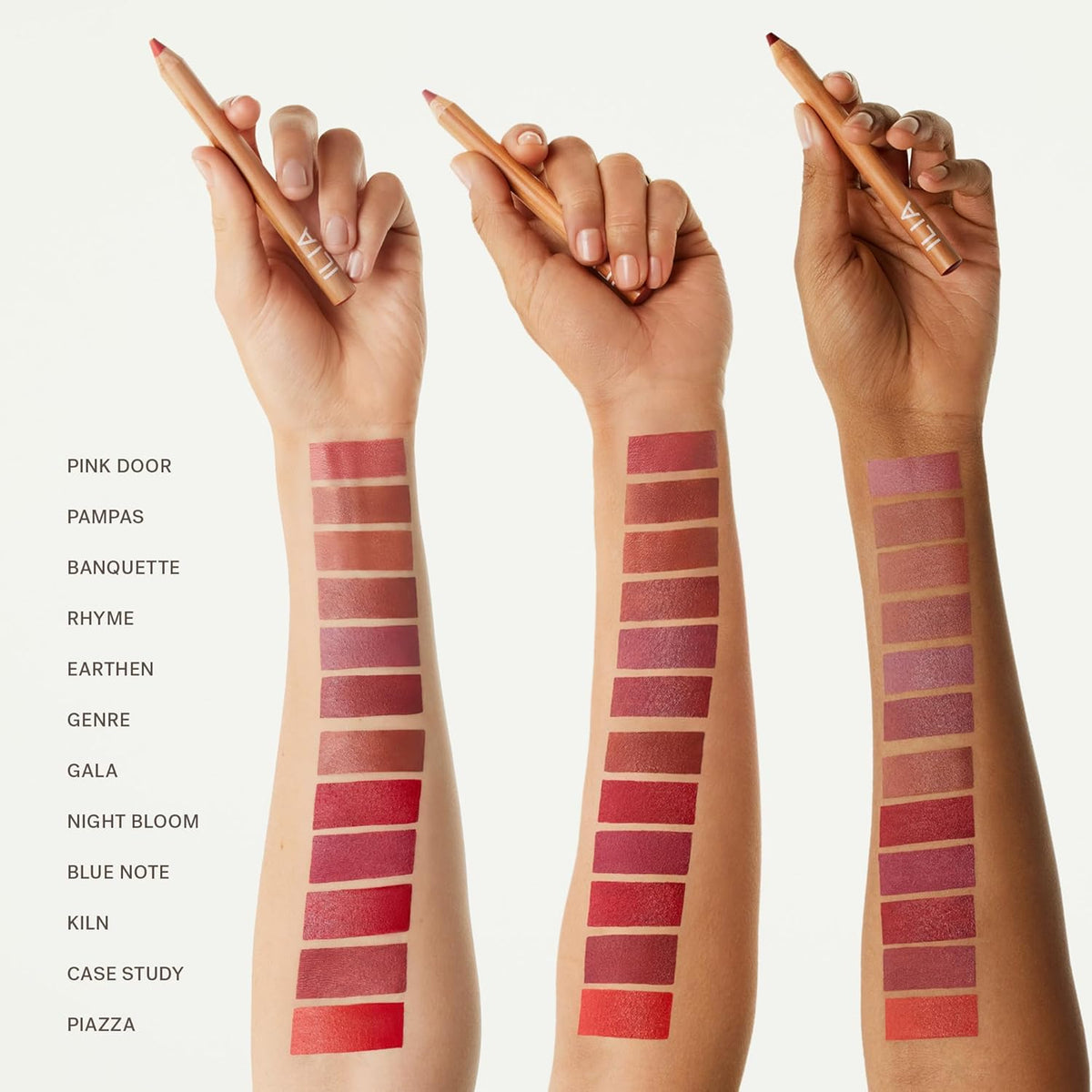 ILIA - Lip Sketch Hydrating Crayon | Hydrate, Plump, Smooth, Strengthen | Long Lasting up to 12-Hours, Bleed-Resistant, Soft-Matte | Barrier-Building, Non-Toxic, Cruelty-Free (Case Study)