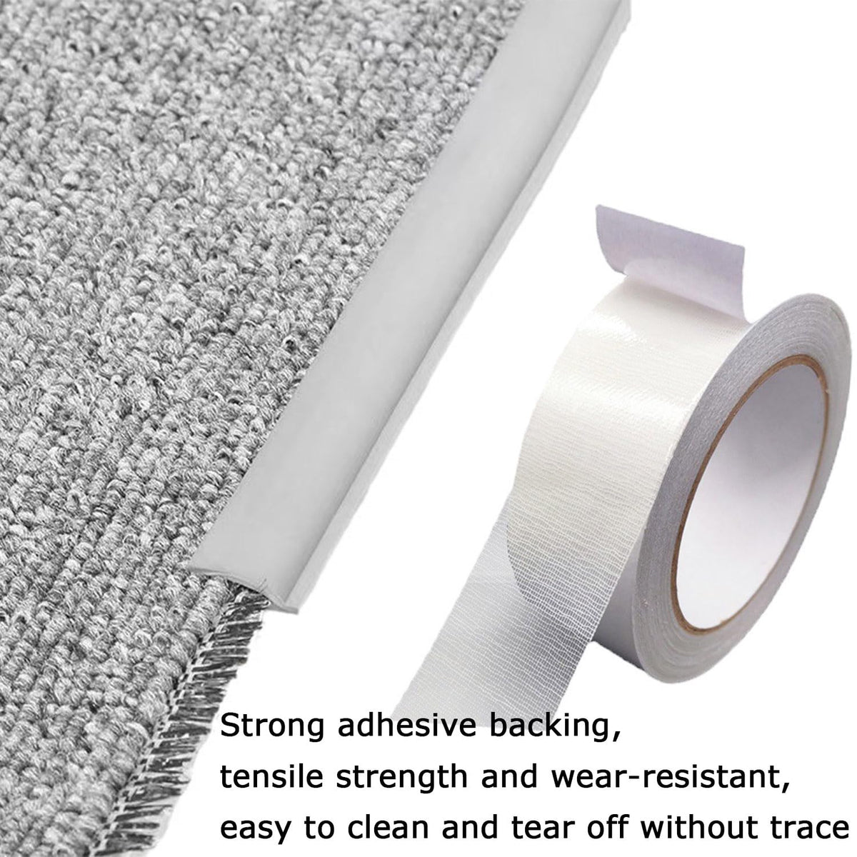LeongLzt Floor Transition Strip Self-Adhesive Carpet Transition Strip, Flexible Carpet Edge Trim Carpet to Tile Transition Strip Rug Edge Transition Strip
