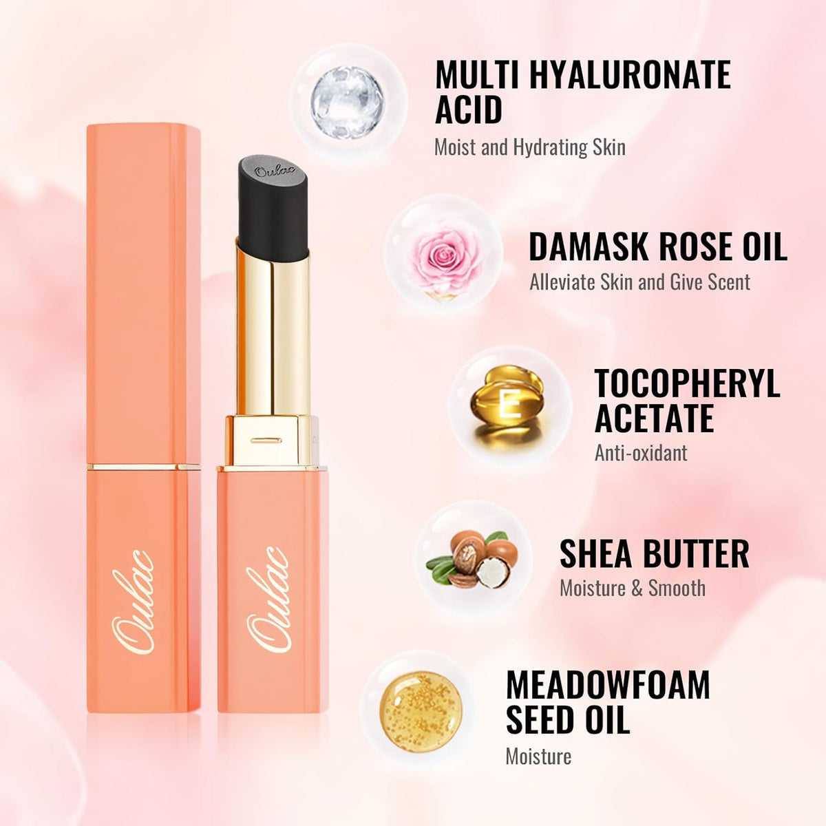 Oulac Red Lipsticks for Women, Deep Red Matte Lipstick, Full Coverage Lip Color, Satin Matte Finish, Cream Texture, Hydrating, Infused with Hyaluronic Acid, Vegan & Clean Beauty 4g SG07 Body Heat