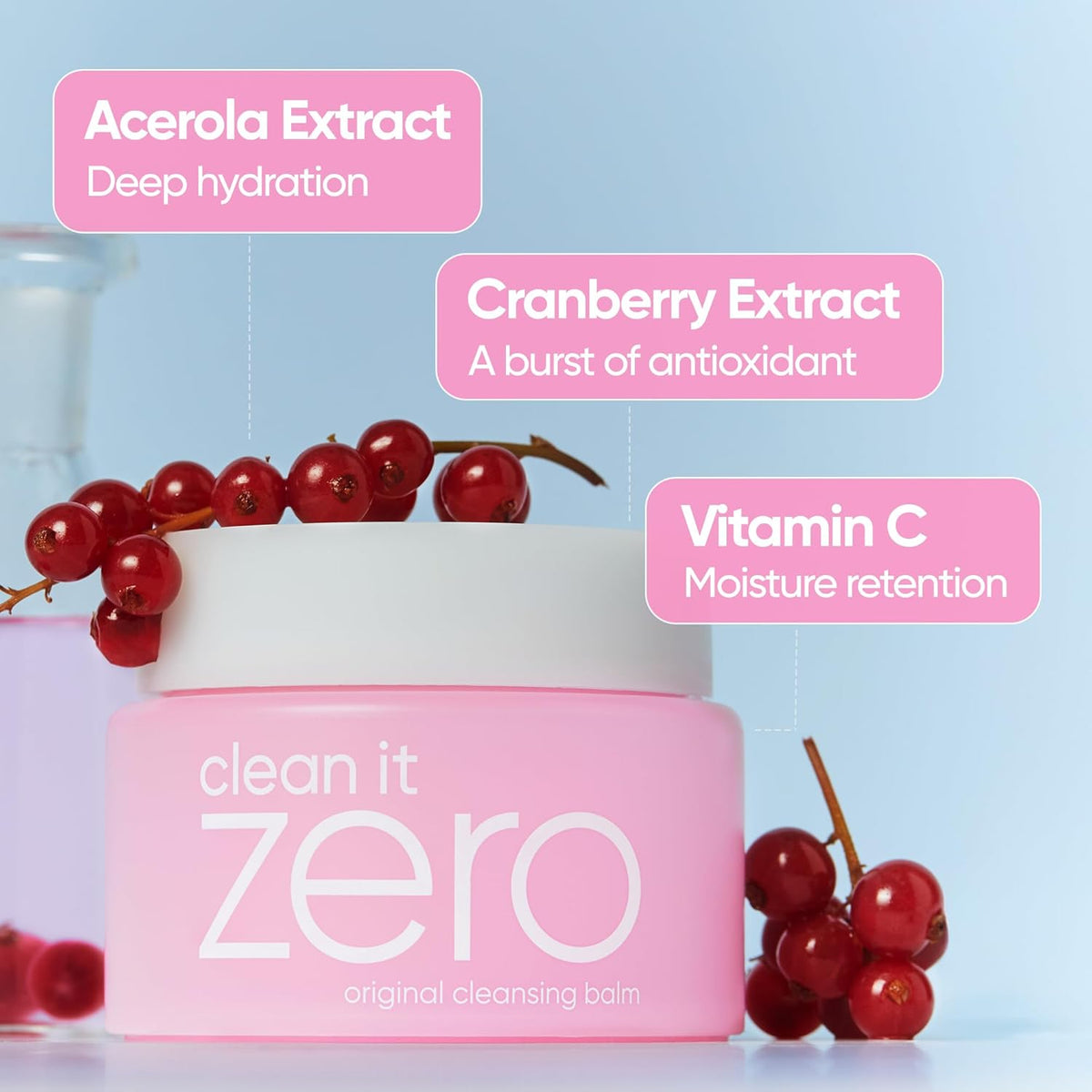 BANILA CO Clean it Zero Original Cleansing Balm | Korean Makeup Remover, Cleansing Oil, Facial Cleanser for All Skin Types | Vegan | Made with Acerola Berry & Vitamin C (100ml / 3.38 fl. oz)