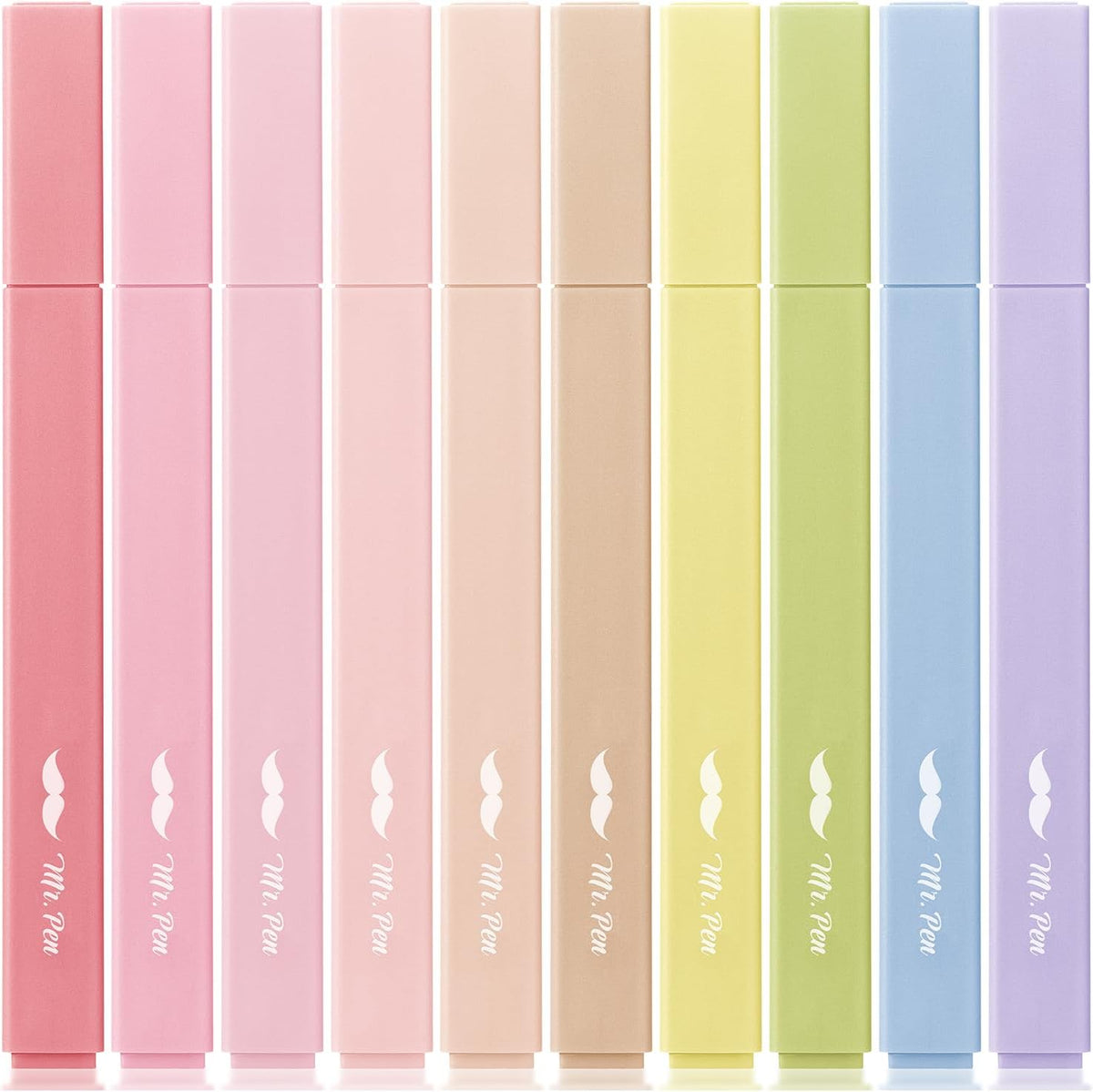 Mr. Pen- Aesthetic Highlighters, 10 pcs, Colorful, Chisel Tip, Cute Highlighters Assorted Colors, Bible Highlighters and Pens No Bleed, No Bleed Highlighters for Bible Pages No Bleed