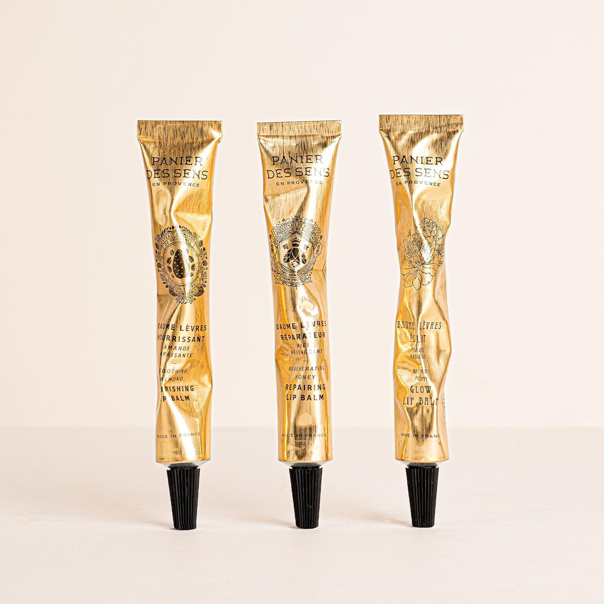 Panier des Sens - Lip Balm for Women - Lip Moisturizer - Shea butter & Sweet almond oil - Made in France Lip Care - 98% Natural Ingredients (0.5 Fl oz, Honey)
