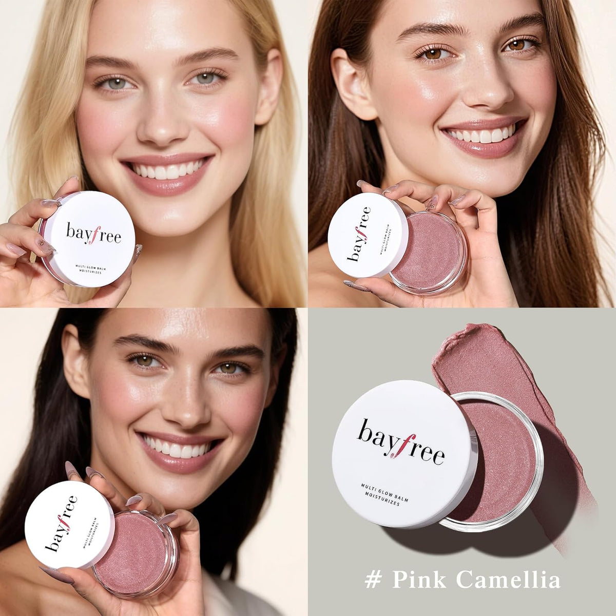 Multi Glow Balm, Cream Blush for Cheeks, Blush Balm Face Makeup, Radiant Finish, Hydrating, Creamy, Lightweight & Blendable Color, Face Makeup, 0.63 Oz